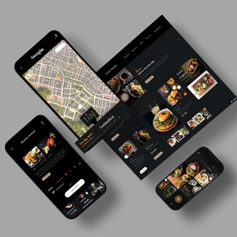 Restaurant mobile app design by Tech Radiation Infosystem creating user-friendly, visually appealing apps for food ordering, reservations, and menu management