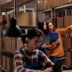 Smart warehouse using AI-powered tools for inventory optimization and predictive stock management